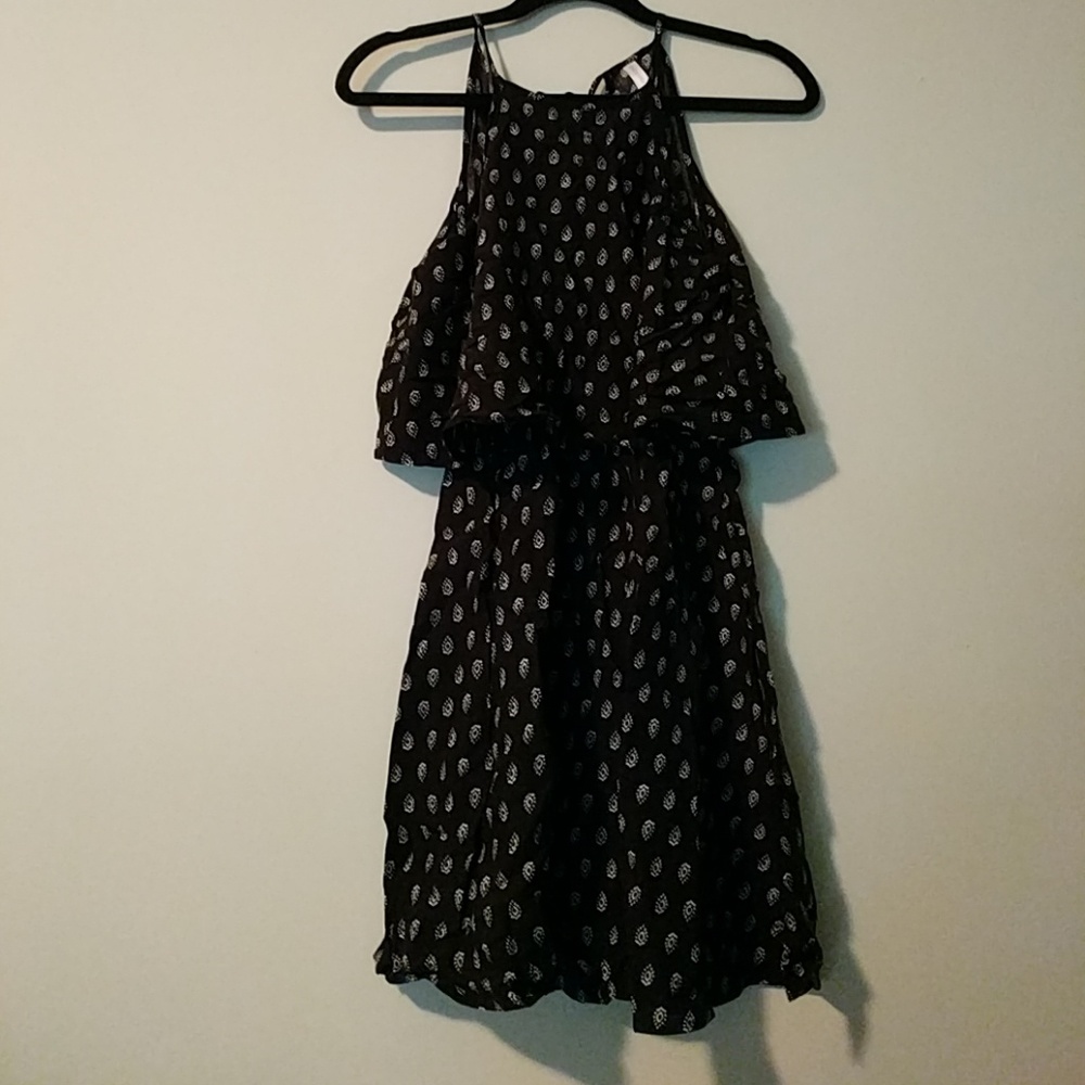 Ikat black dress